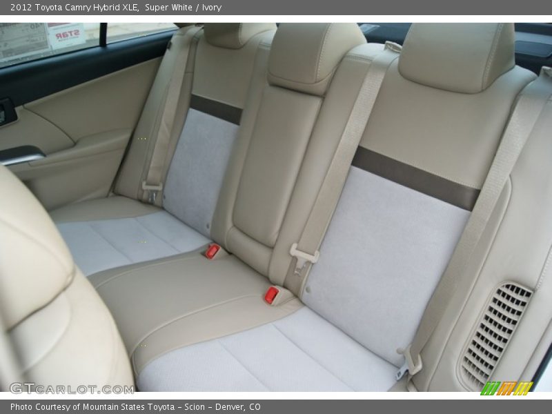 Rear Seat of 2012 Camry Hybrid XLE