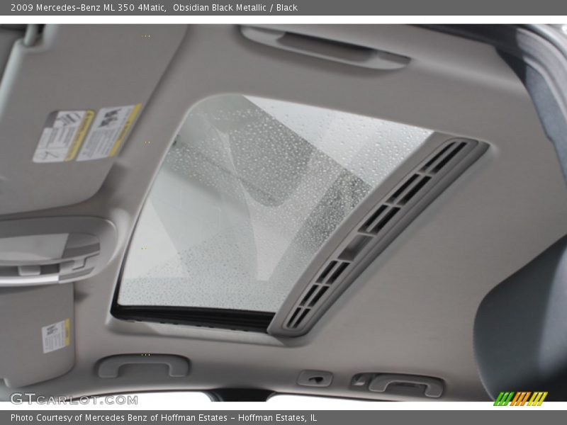 Obsidian Black Metallic / Black 2009 Mercedes-Benz ML 350 4Matic