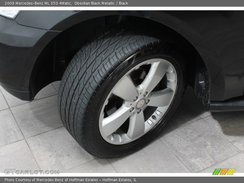 Obsidian Black Metallic / Black 2009 Mercedes-Benz ML 350 4Matic