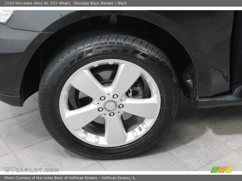 Obsidian Black Metallic / Black 2009 Mercedes-Benz ML 350 4Matic