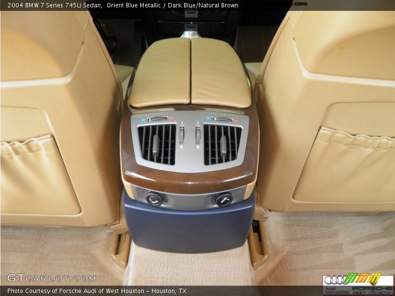 Orient Blue Metallic / Dark Blue/Natural Brown 2004 BMW 7 Series 745Li Sedan