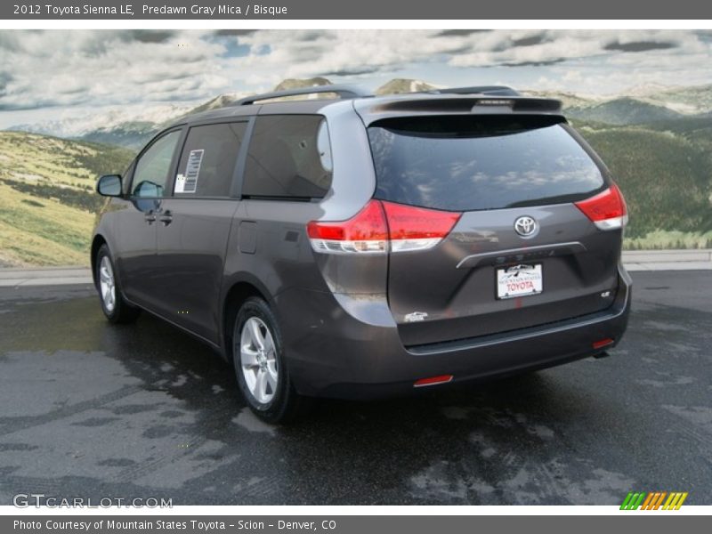 Predawn Gray Mica / Bisque 2012 Toyota Sienna LE