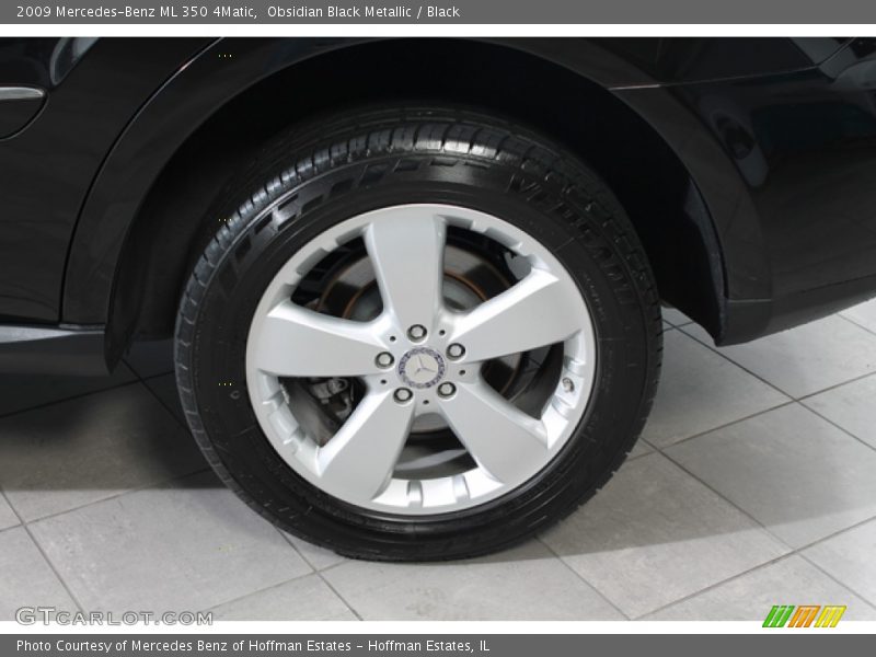Obsidian Black Metallic / Black 2009 Mercedes-Benz ML 350 4Matic