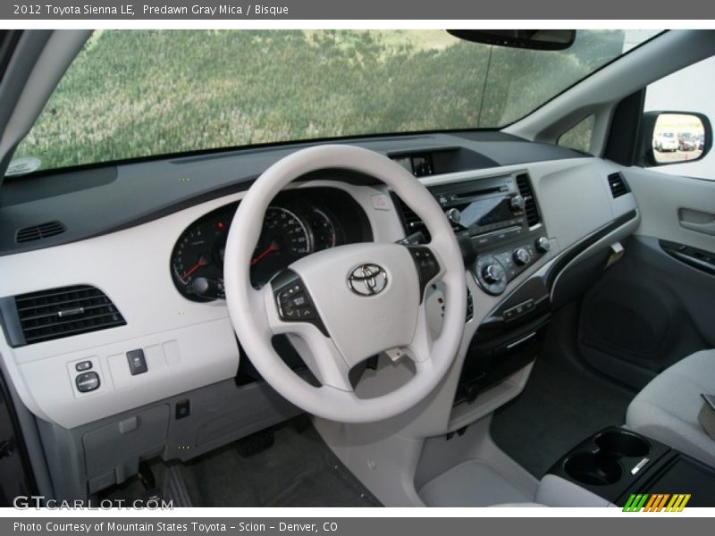 Predawn Gray Mica / Bisque 2012 Toyota Sienna LE