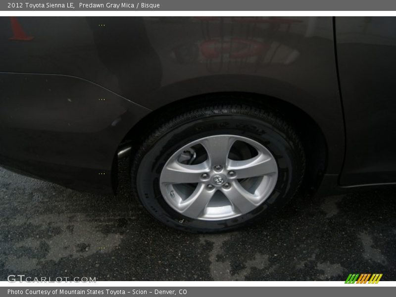 Predawn Gray Mica / Bisque 2012 Toyota Sienna LE