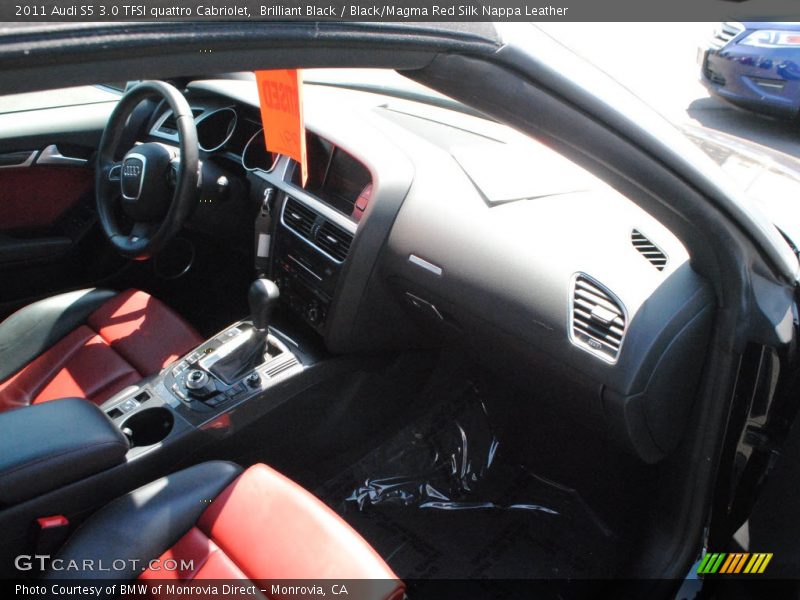Brilliant Black / Black/Magma Red Silk Nappa Leather 2011 Audi S5 3.0 TFSI quattro Cabriolet