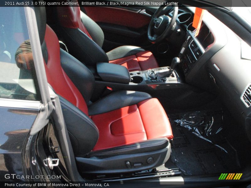  2011 S5 3.0 TFSI quattro Cabriolet Black/Magma Red Silk Nappa Leather Interior