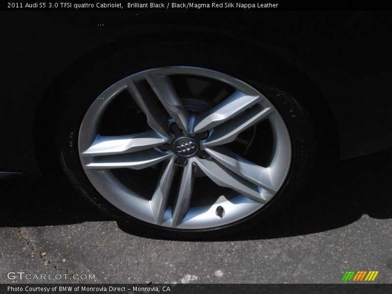 Brilliant Black / Black/Magma Red Silk Nappa Leather 2011 Audi S5 3.0 TFSI quattro Cabriolet
