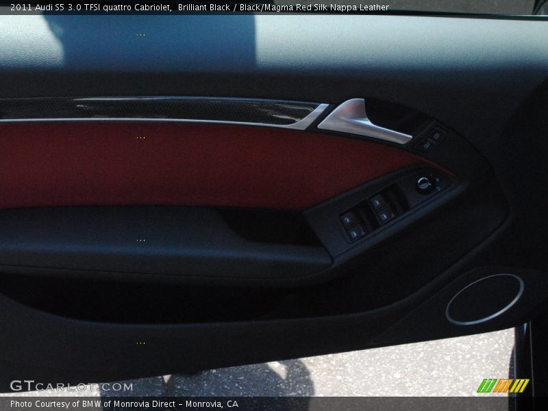 Brilliant Black / Black/Magma Red Silk Nappa Leather 2011 Audi S5 3.0 TFSI quattro Cabriolet