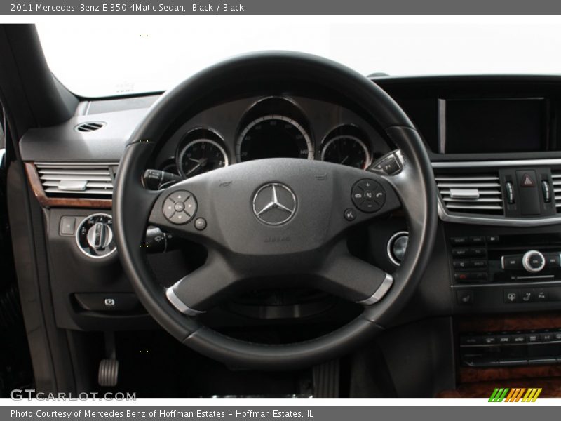 Black / Black 2011 Mercedes-Benz E 350 4Matic Sedan