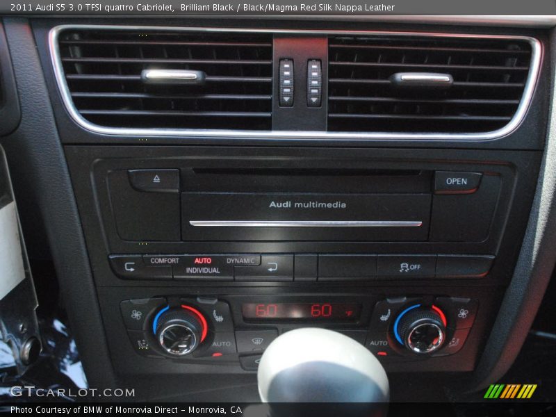 Brilliant Black / Black/Magma Red Silk Nappa Leather 2011 Audi S5 3.0 TFSI quattro Cabriolet