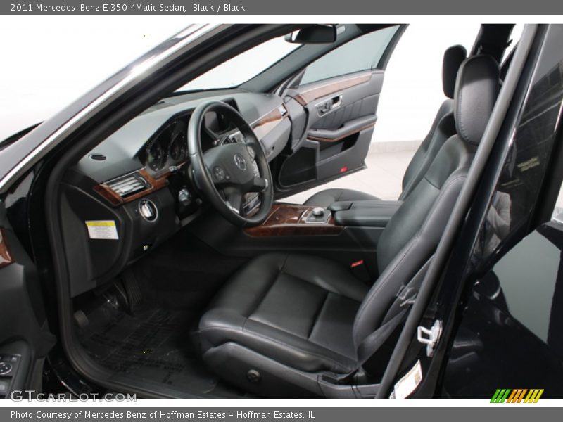 Black / Black 2011 Mercedes-Benz E 350 4Matic Sedan