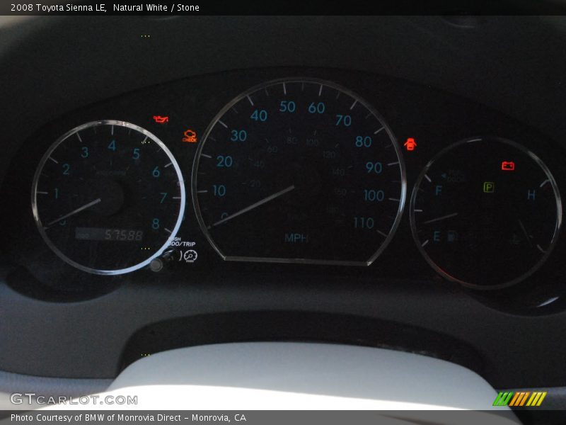 Natural White / Stone 2008 Toyota Sienna LE