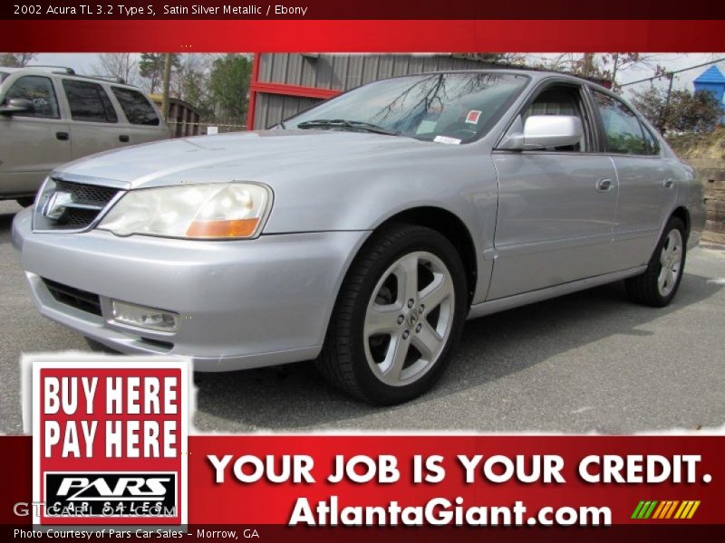 Satin Silver Metallic / Ebony 2002 Acura TL 3.2 Type S