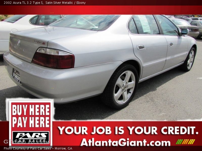 Satin Silver Metallic / Ebony 2002 Acura TL 3.2 Type S