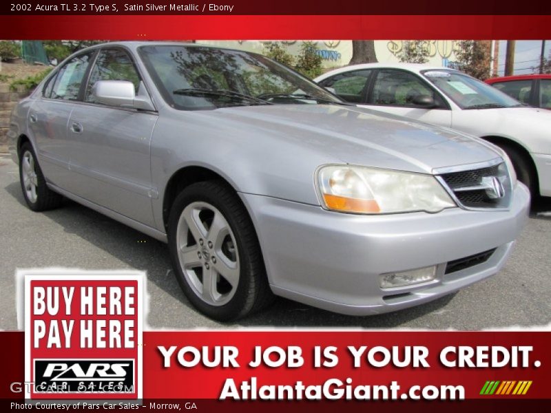 Satin Silver Metallic / Ebony 2002 Acura TL 3.2 Type S