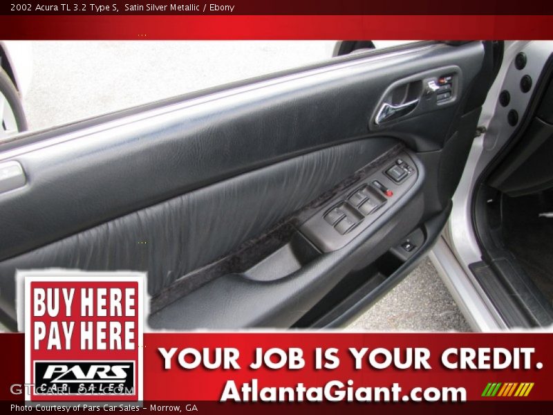 Satin Silver Metallic / Ebony 2002 Acura TL 3.2 Type S