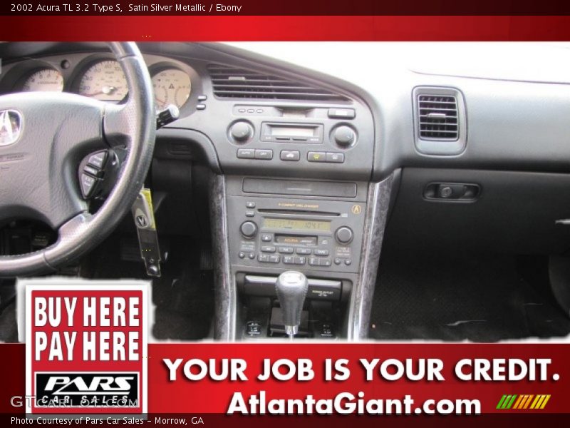 Satin Silver Metallic / Ebony 2002 Acura TL 3.2 Type S