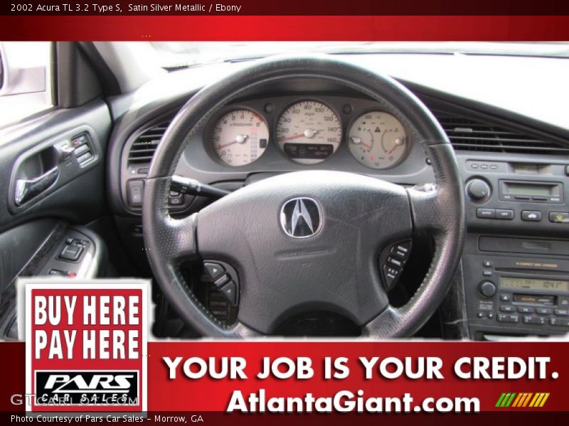 Satin Silver Metallic / Ebony 2002 Acura TL 3.2 Type S