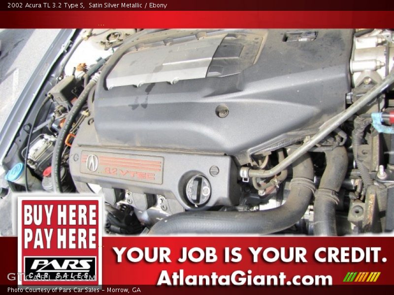 Satin Silver Metallic / Ebony 2002 Acura TL 3.2 Type S