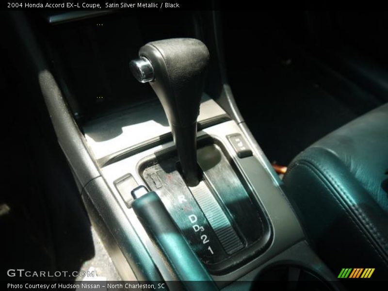 Satin Silver Metallic / Black 2004 Honda Accord EX-L Coupe