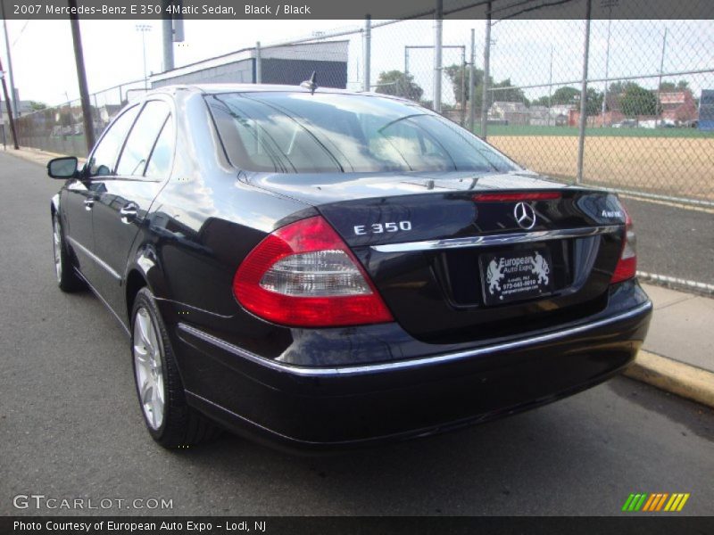 Black / Black 2007 Mercedes-Benz E 350 4Matic Sedan