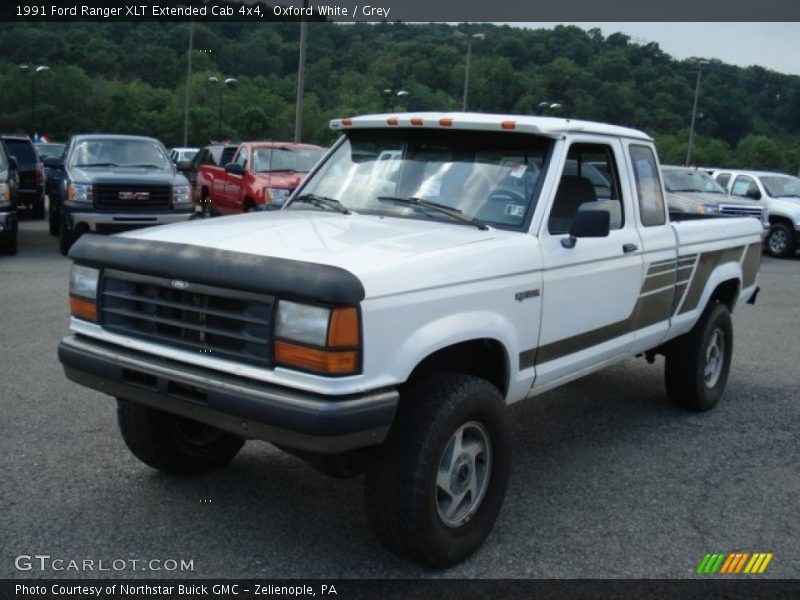 Oxford White / Grey 1991 Ford Ranger XLT Extended Cab 4x4