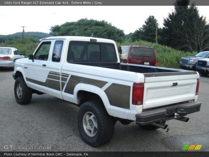 Oxford White / Grey 1991 Ford Ranger XLT Extended Cab 4x4