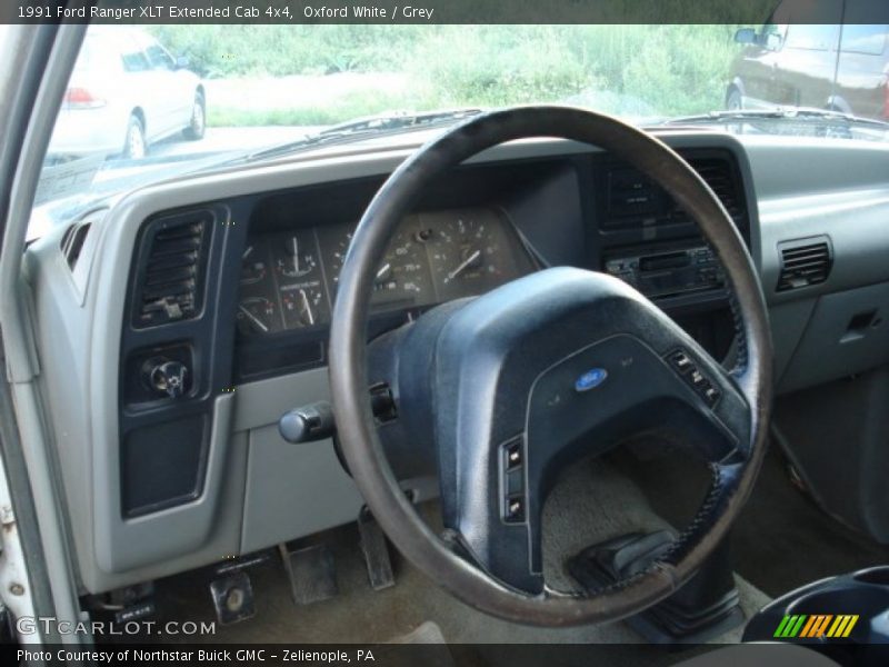 Oxford White / Grey 1991 Ford Ranger XLT Extended Cab 4x4