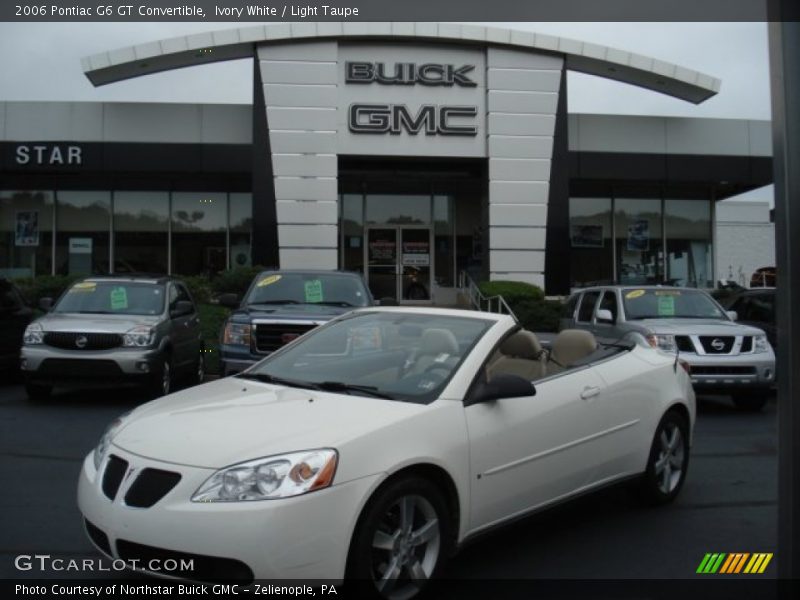 Ivory White / Light Taupe 2006 Pontiac G6 GT Convertible