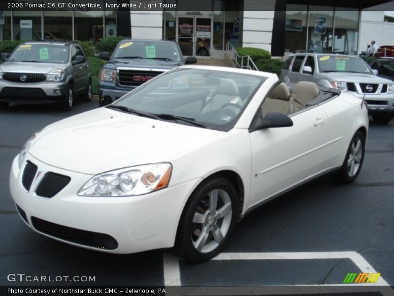 Ivory White / Light Taupe 2006 Pontiac G6 GT Convertible