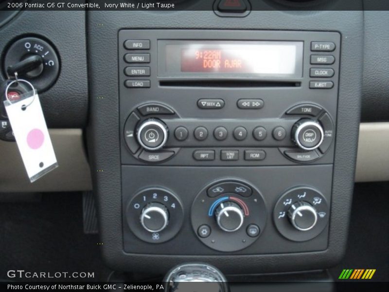 Ivory White / Light Taupe 2006 Pontiac G6 GT Convertible