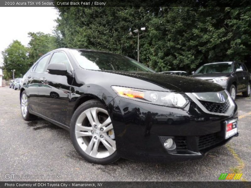 Crystal Black Pearl / Ebony 2010 Acura TSX V6 Sedan