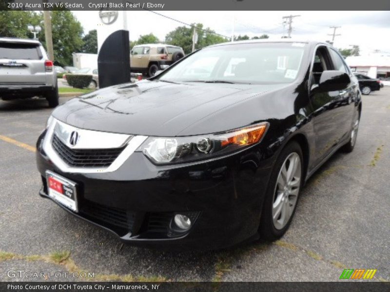 Crystal Black Pearl / Ebony 2010 Acura TSX V6 Sedan