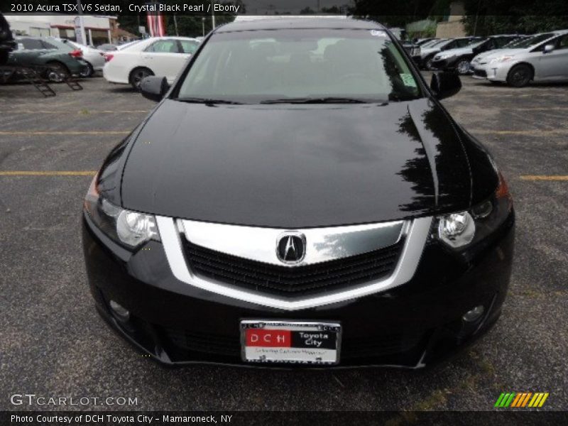 Crystal Black Pearl / Ebony 2010 Acura TSX V6 Sedan