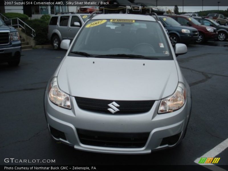 Silky Silver Metallic / Black 2007 Suzuki SX4 Convenience AWD