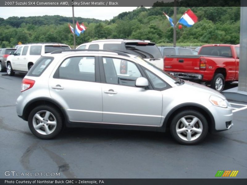 Silky Silver Metallic / Black 2007 Suzuki SX4 Convenience AWD