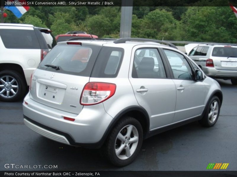 Silky Silver Metallic / Black 2007 Suzuki SX4 Convenience AWD