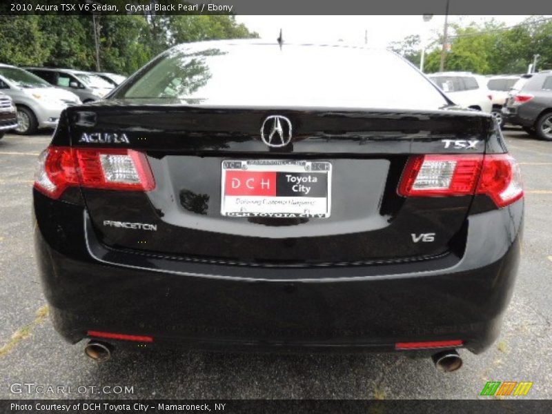 Crystal Black Pearl / Ebony 2010 Acura TSX V6 Sedan