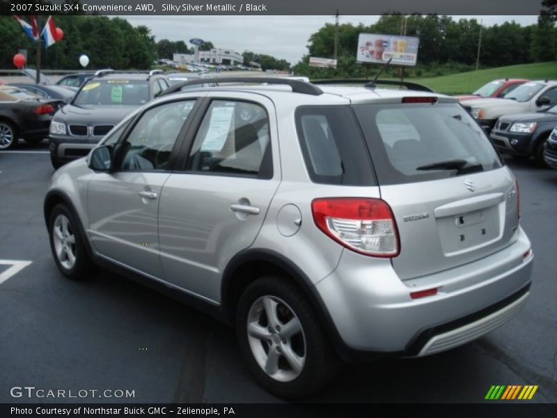 Silky Silver Metallic / Black 2007 Suzuki SX4 Convenience AWD