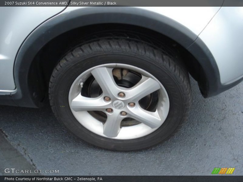 Silky Silver Metallic / Black 2007 Suzuki SX4 Convenience AWD