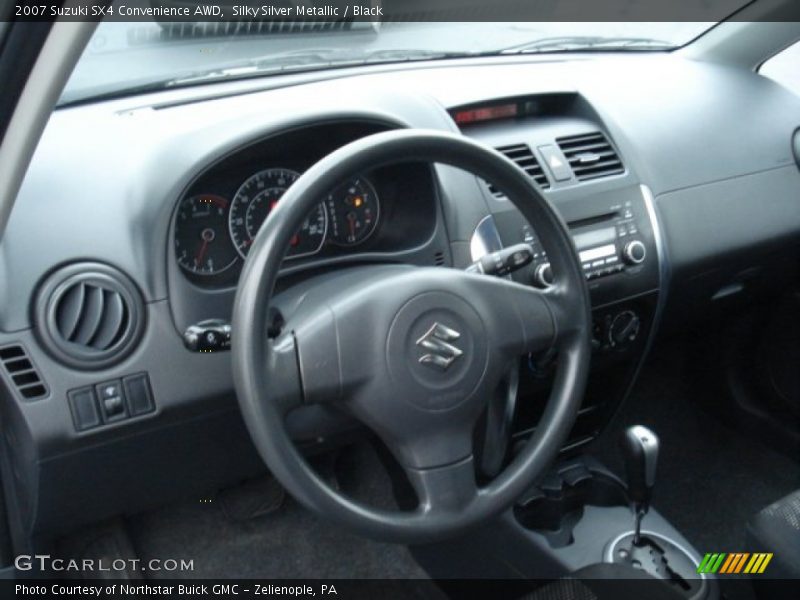 Silky Silver Metallic / Black 2007 Suzuki SX4 Convenience AWD