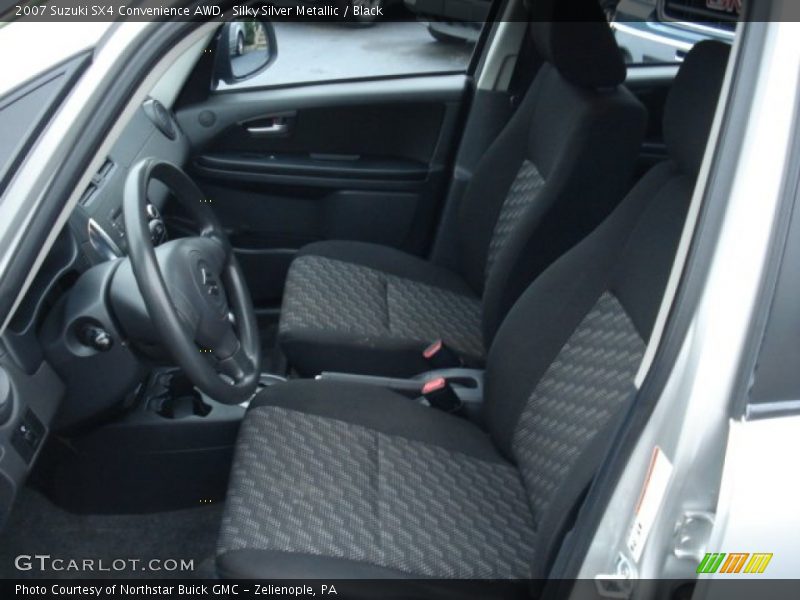 Silky Silver Metallic / Black 2007 Suzuki SX4 Convenience AWD