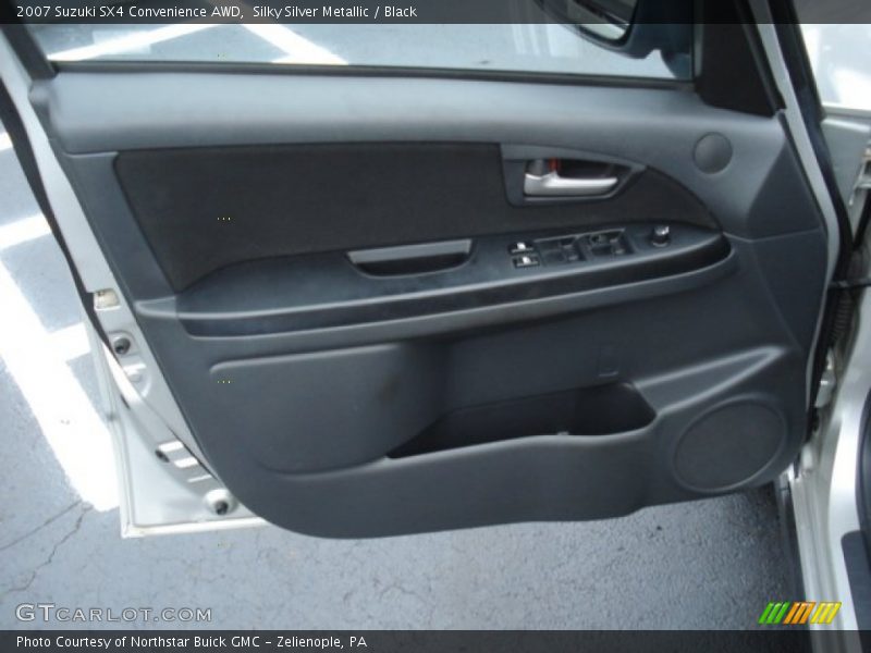 Silky Silver Metallic / Black 2007 Suzuki SX4 Convenience AWD