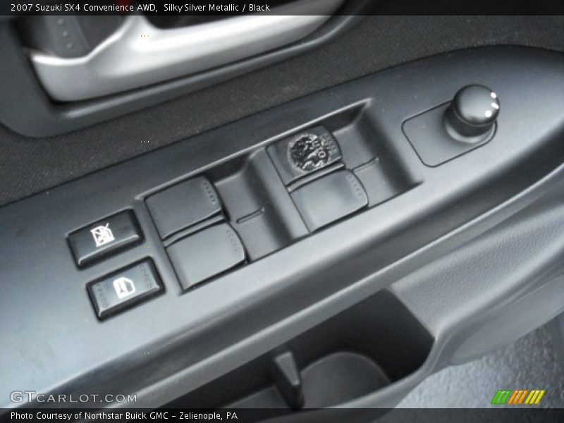 Silky Silver Metallic / Black 2007 Suzuki SX4 Convenience AWD