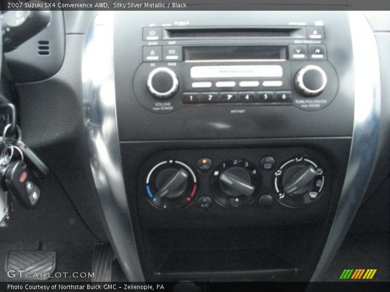 Silky Silver Metallic / Black 2007 Suzuki SX4 Convenience AWD