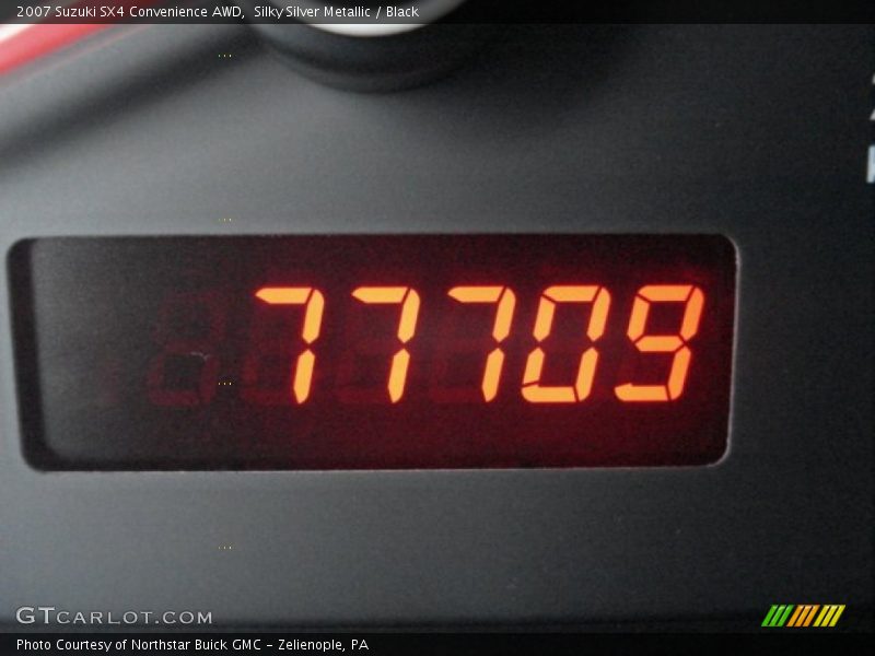 Silky Silver Metallic / Black 2007 Suzuki SX4 Convenience AWD