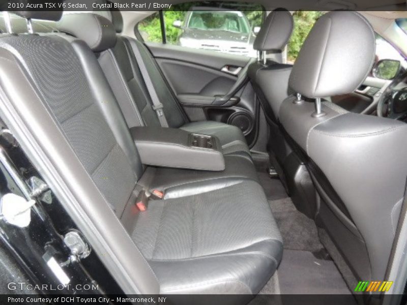 Crystal Black Pearl / Ebony 2010 Acura TSX V6 Sedan