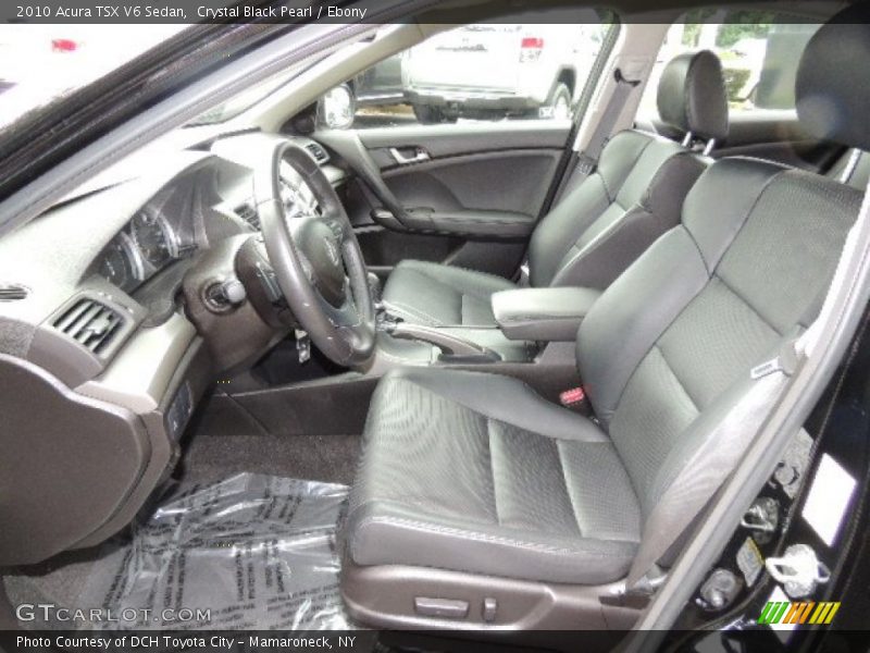 Crystal Black Pearl / Ebony 2010 Acura TSX V6 Sedan