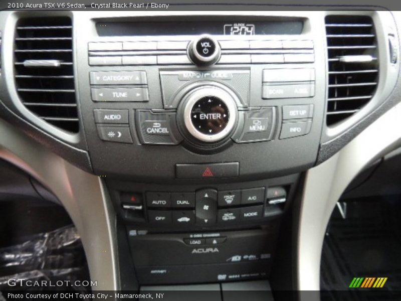 Crystal Black Pearl / Ebony 2010 Acura TSX V6 Sedan